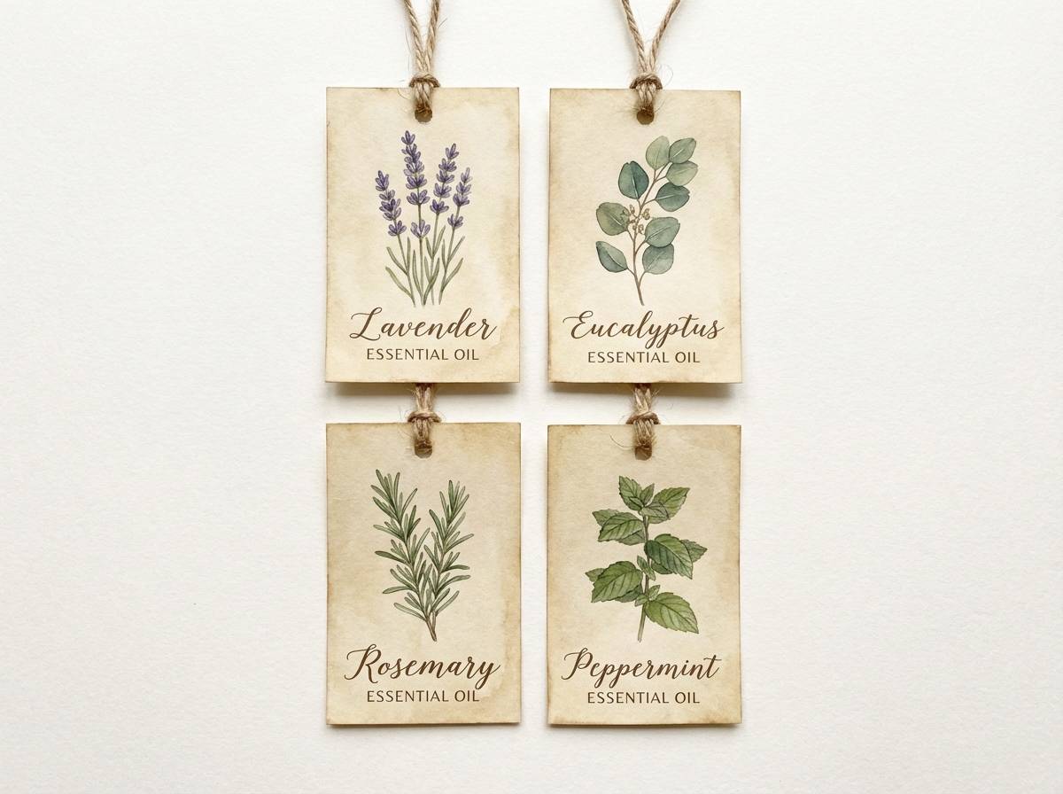 botanical oil labels