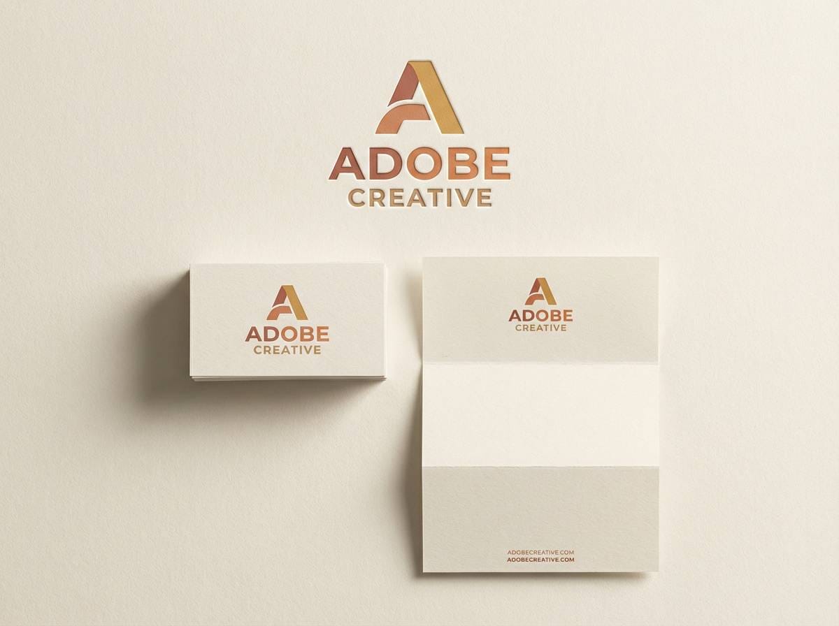 warm brand identity set