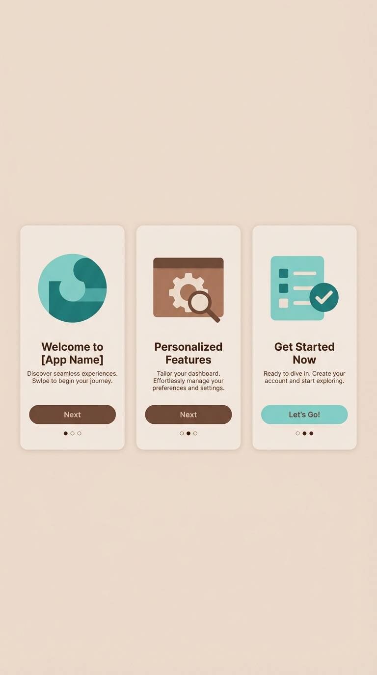app onboarding screens