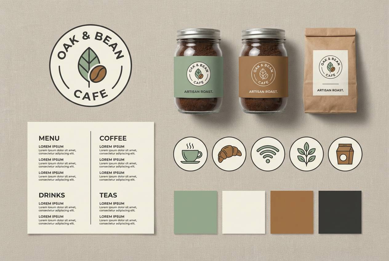 cafe menu brandboard