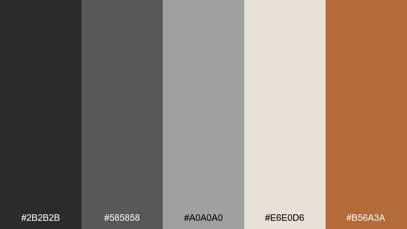 campfire smoke color palette with hex codes