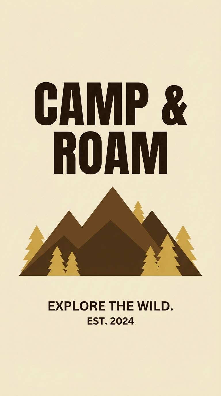 camping poster design
