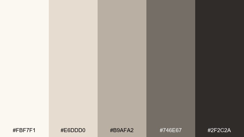 candlelit fog color palette with hex codes