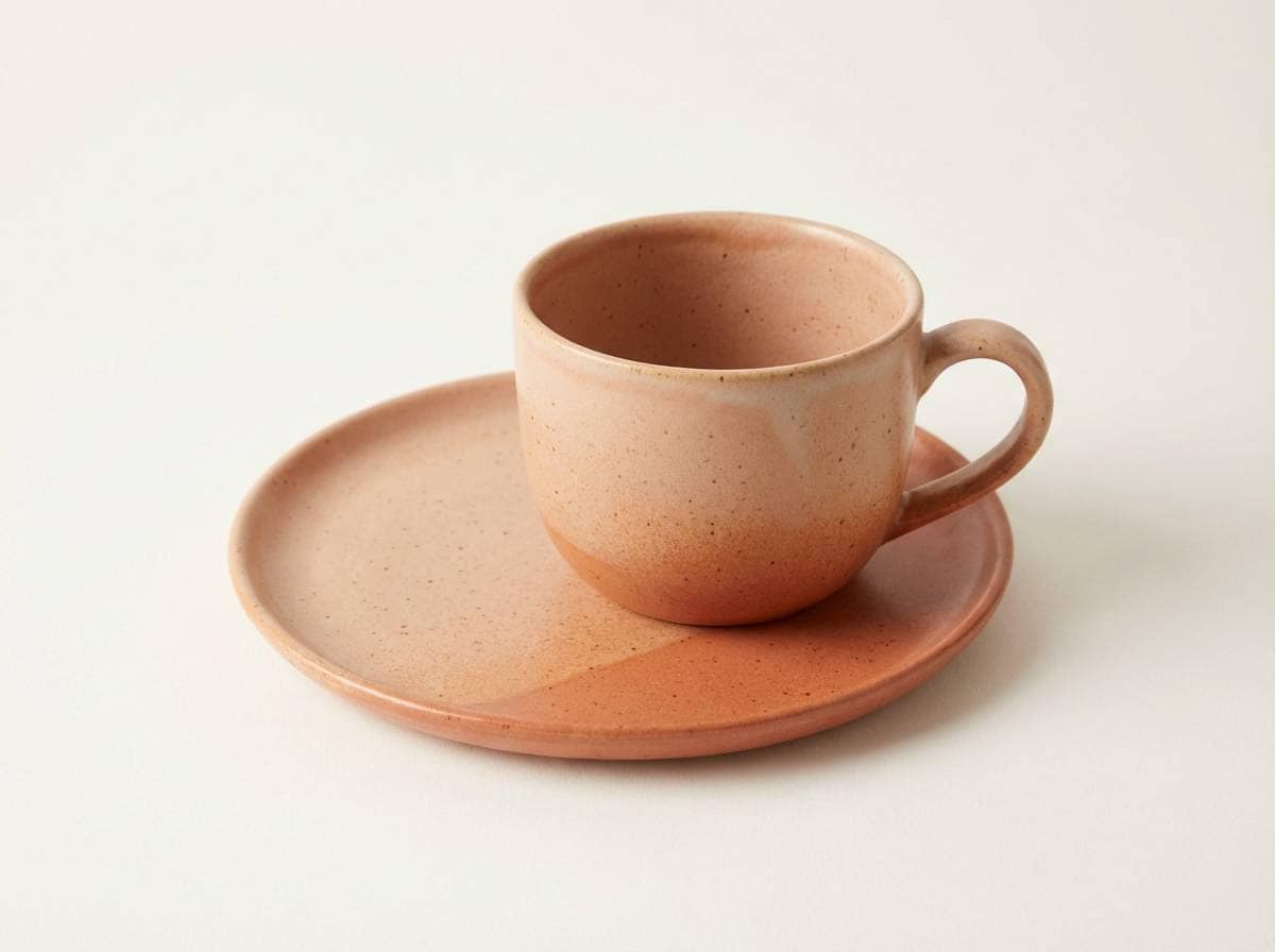 handmade ceramics in warm tones
