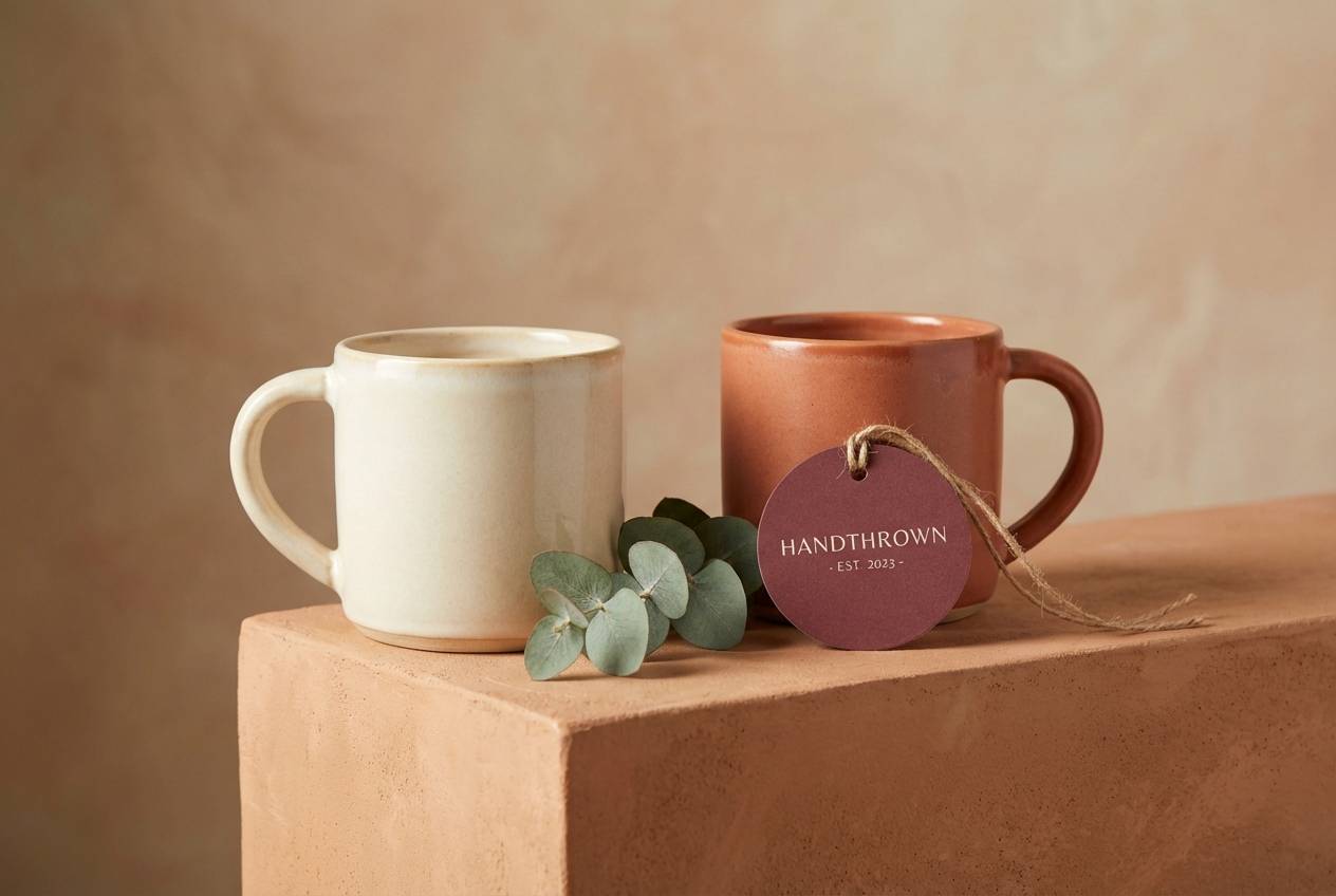 ceramic mug product ad