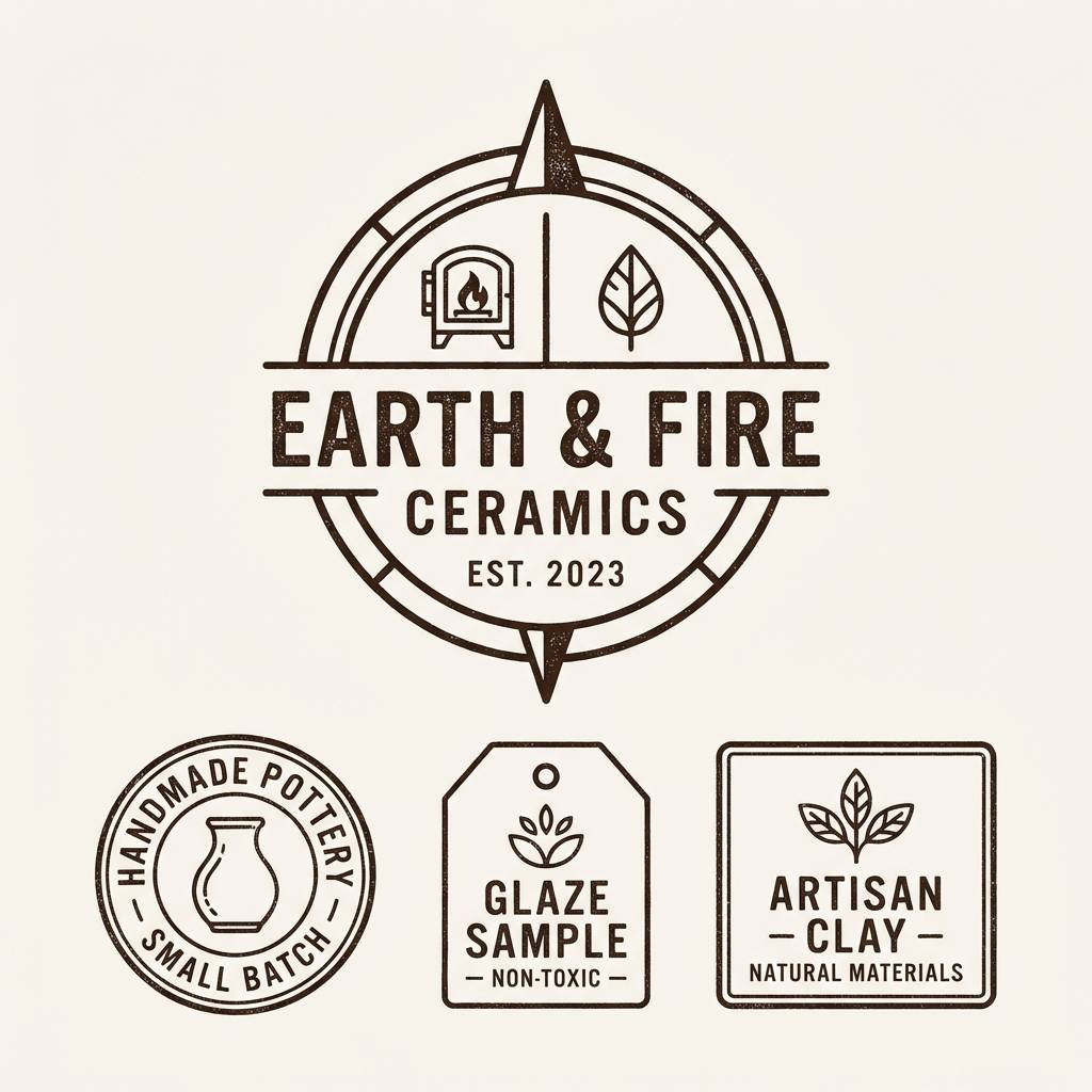 ceramic studio labels