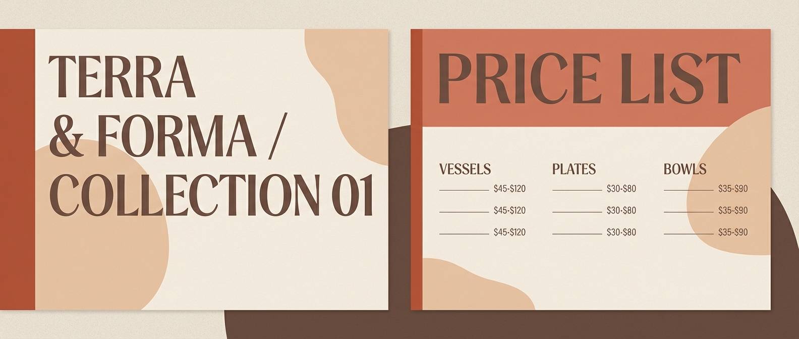 ceramics lookbook layout