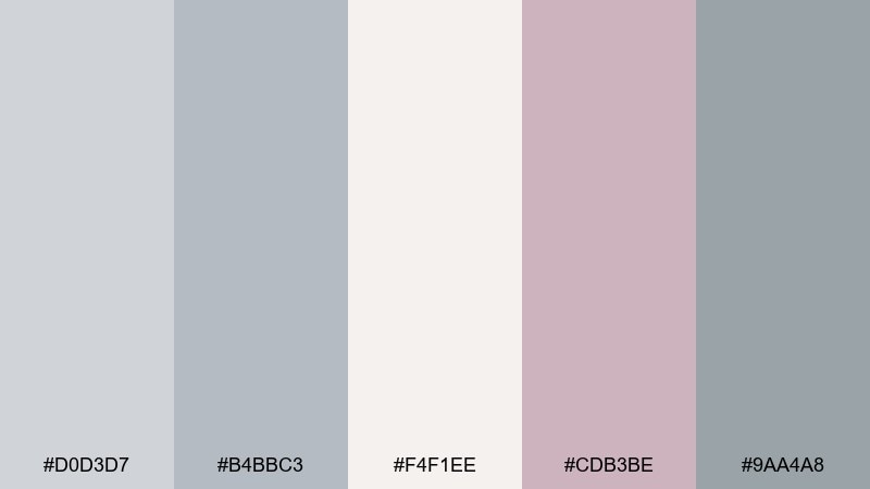 chalkboard petals color palette with hex codes