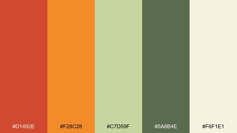 cider sage color palette with hex codes