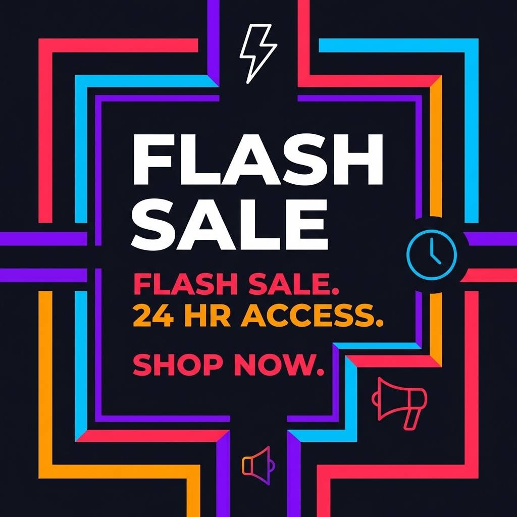 circus color tone social ad layout