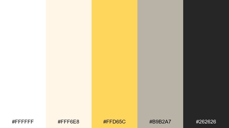 citrus marble color palette with hex codes