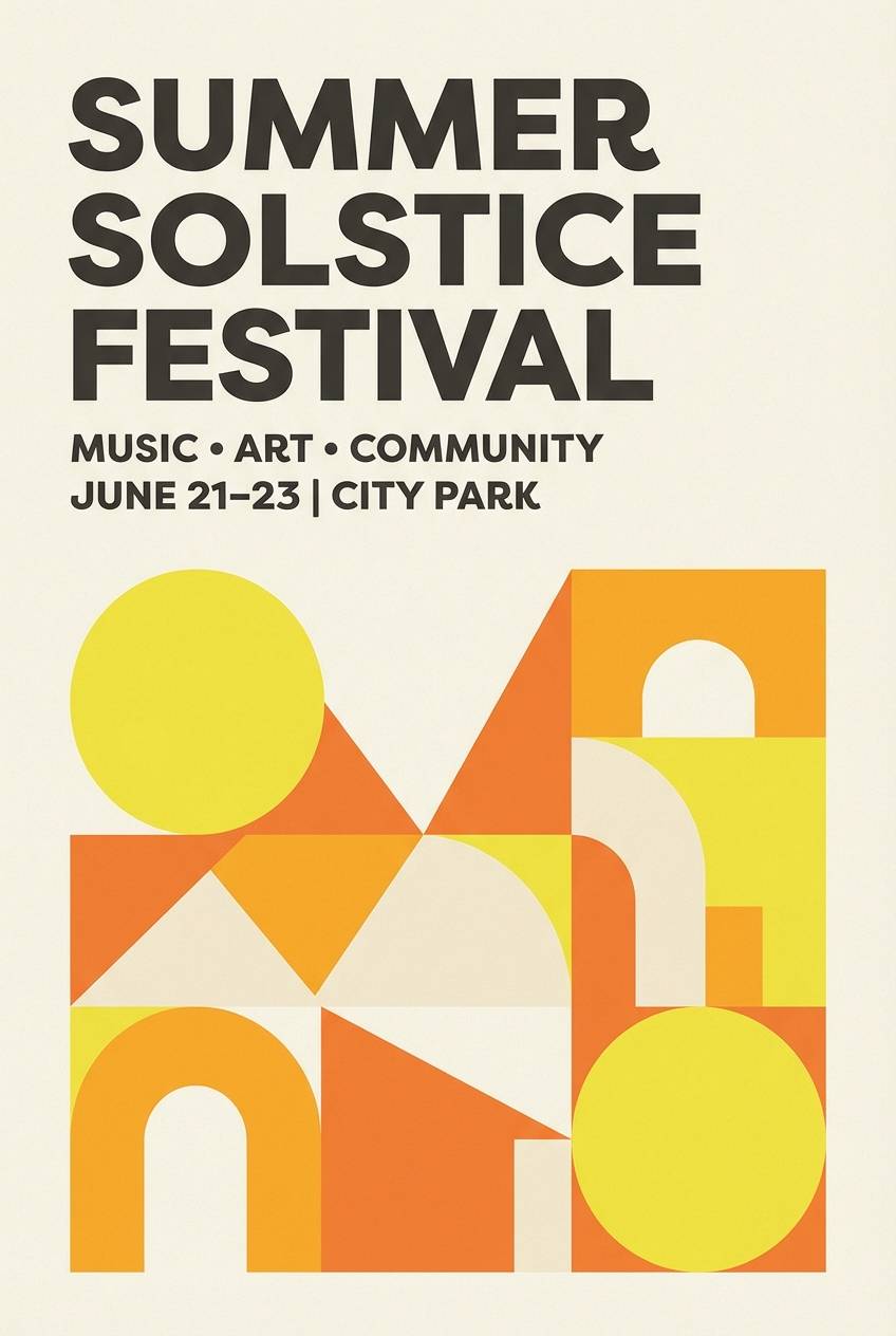 citrus summer event poster