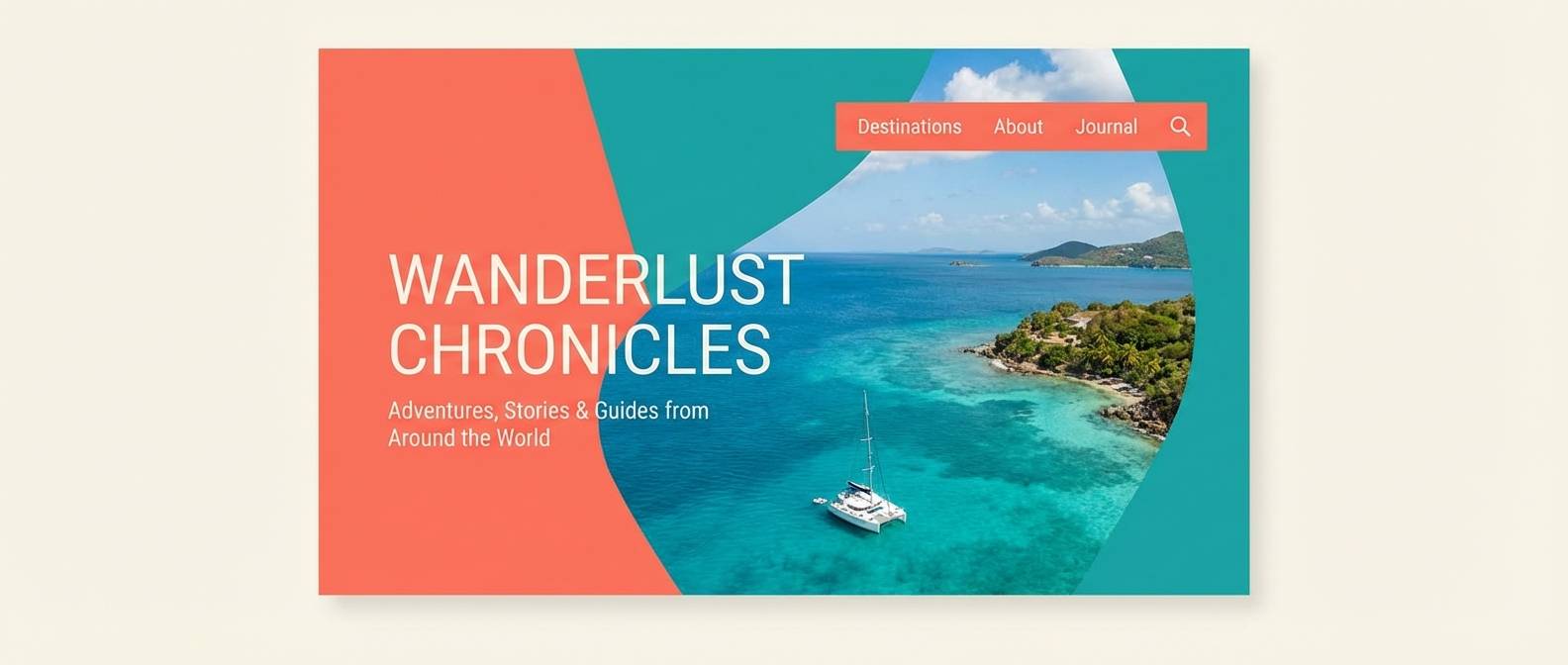 coastal blog header ui