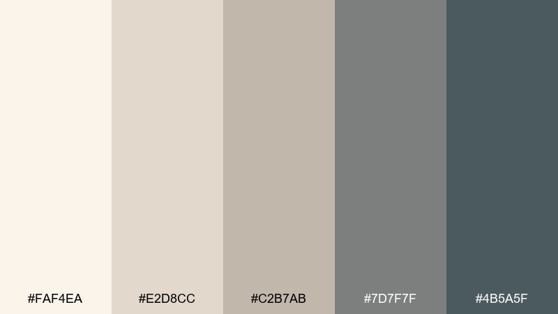 coastal dune color palette with hex codes