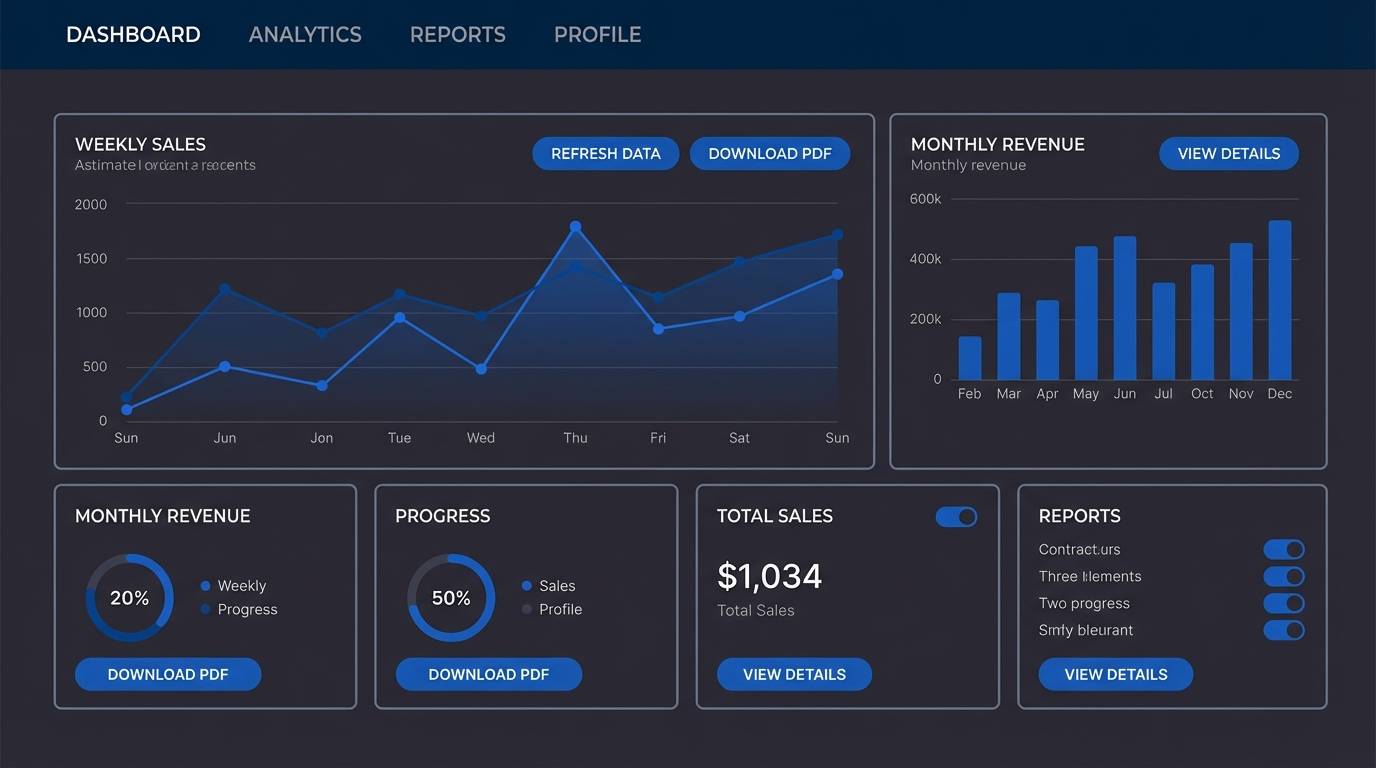 cobalt dark dashboard ui