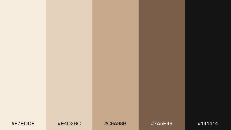 cocoa outline color palette with hex codes