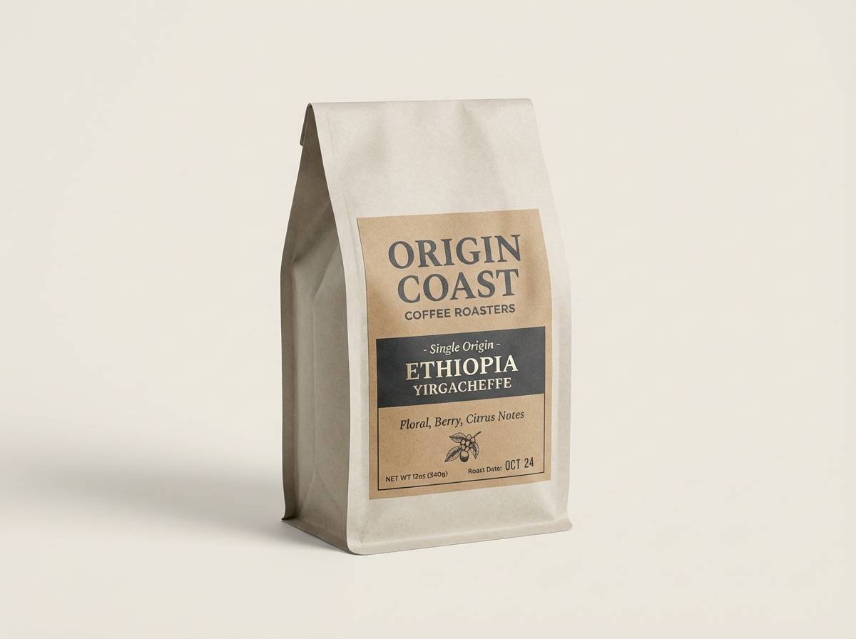 coffee packaging label