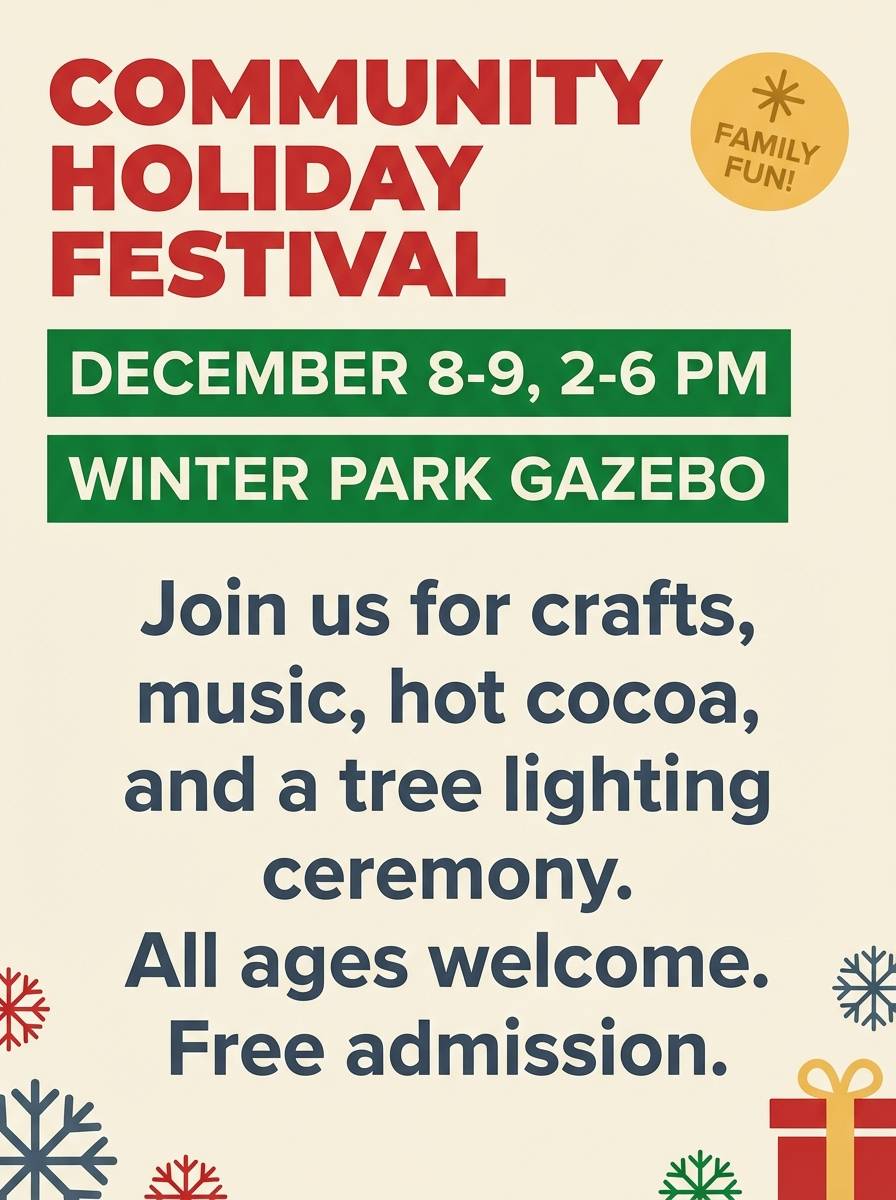 community event flyer