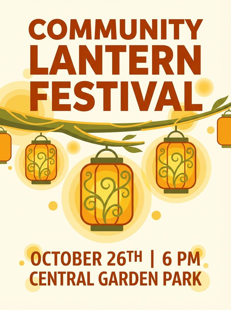 community event poster