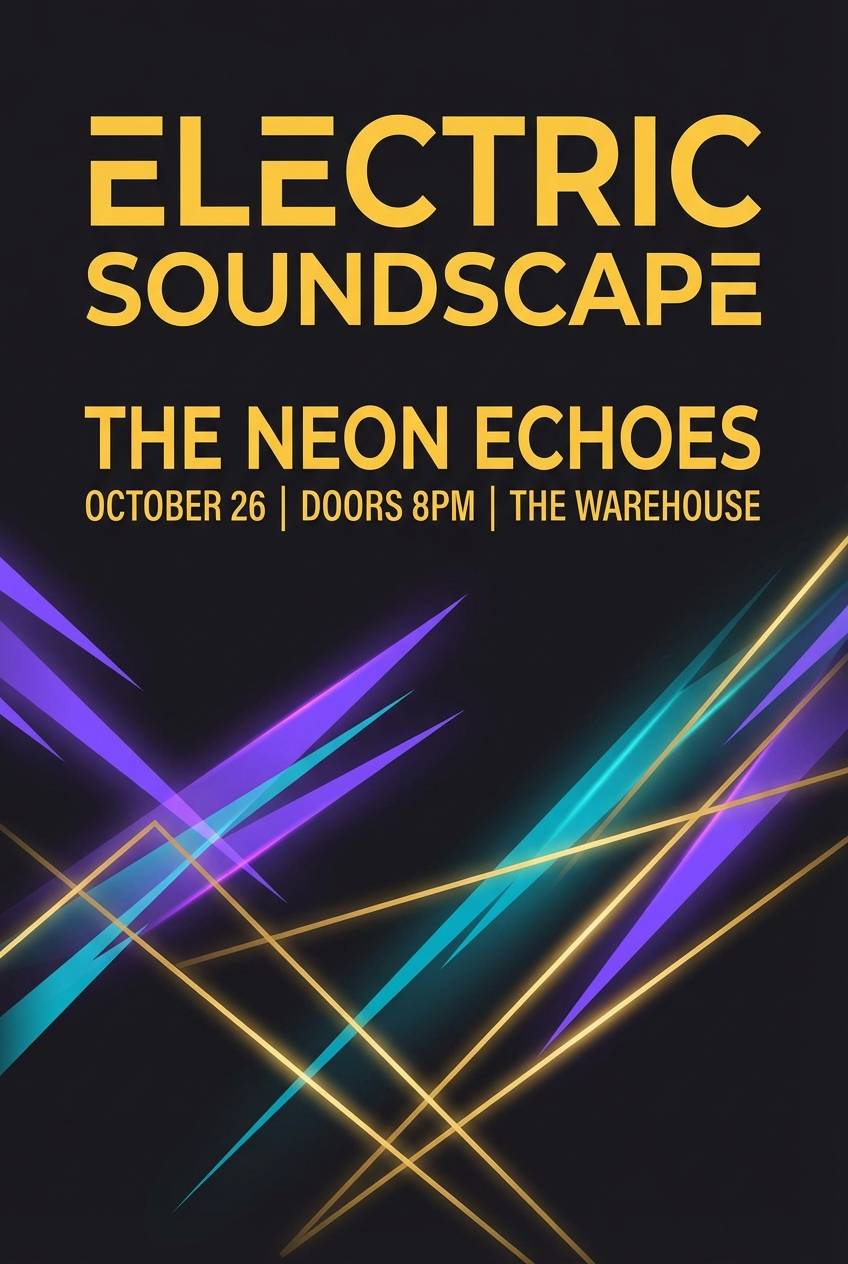 night concert flyer