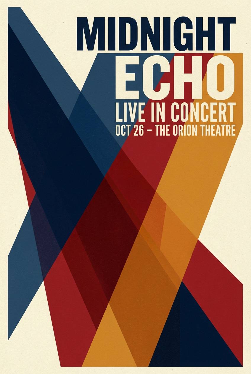 concert poster layout