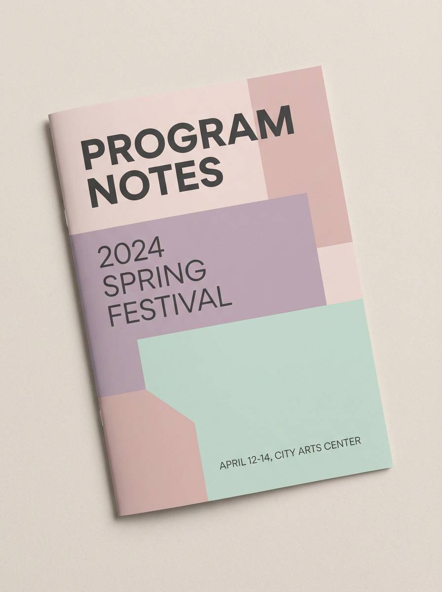 concert program cover
