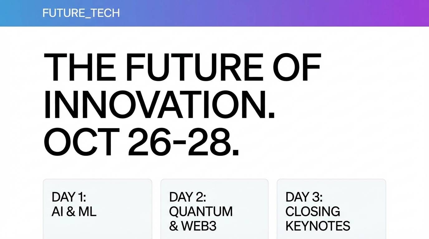 conference landing page