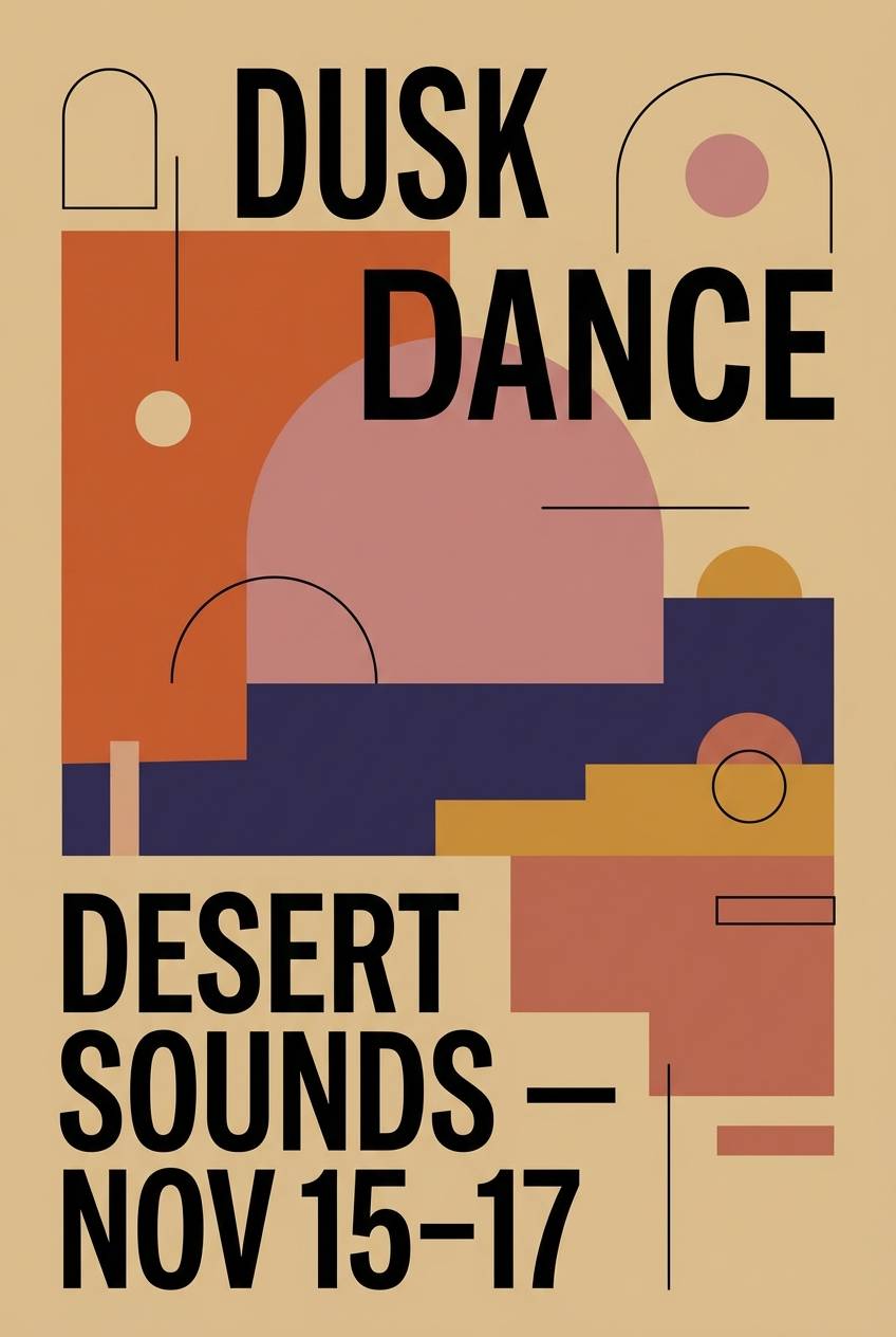 contemporary event poster