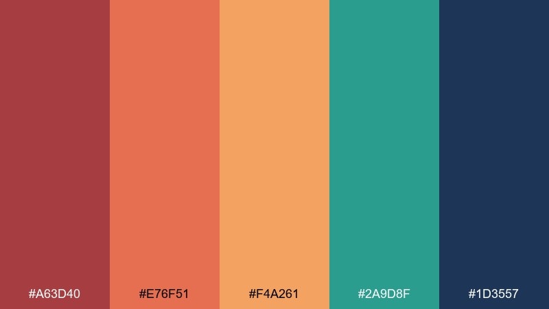 copper canyon color palette with hex codes