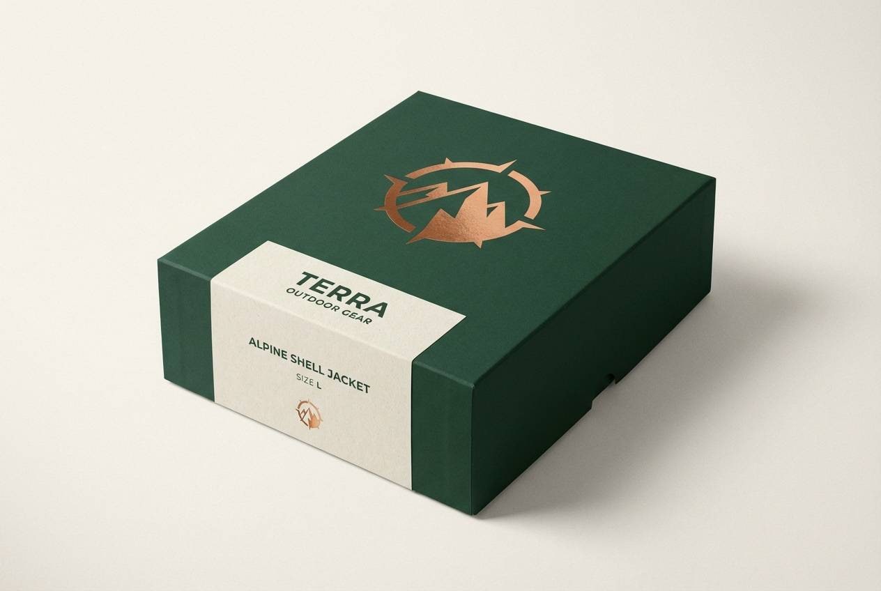 green copper product packaging