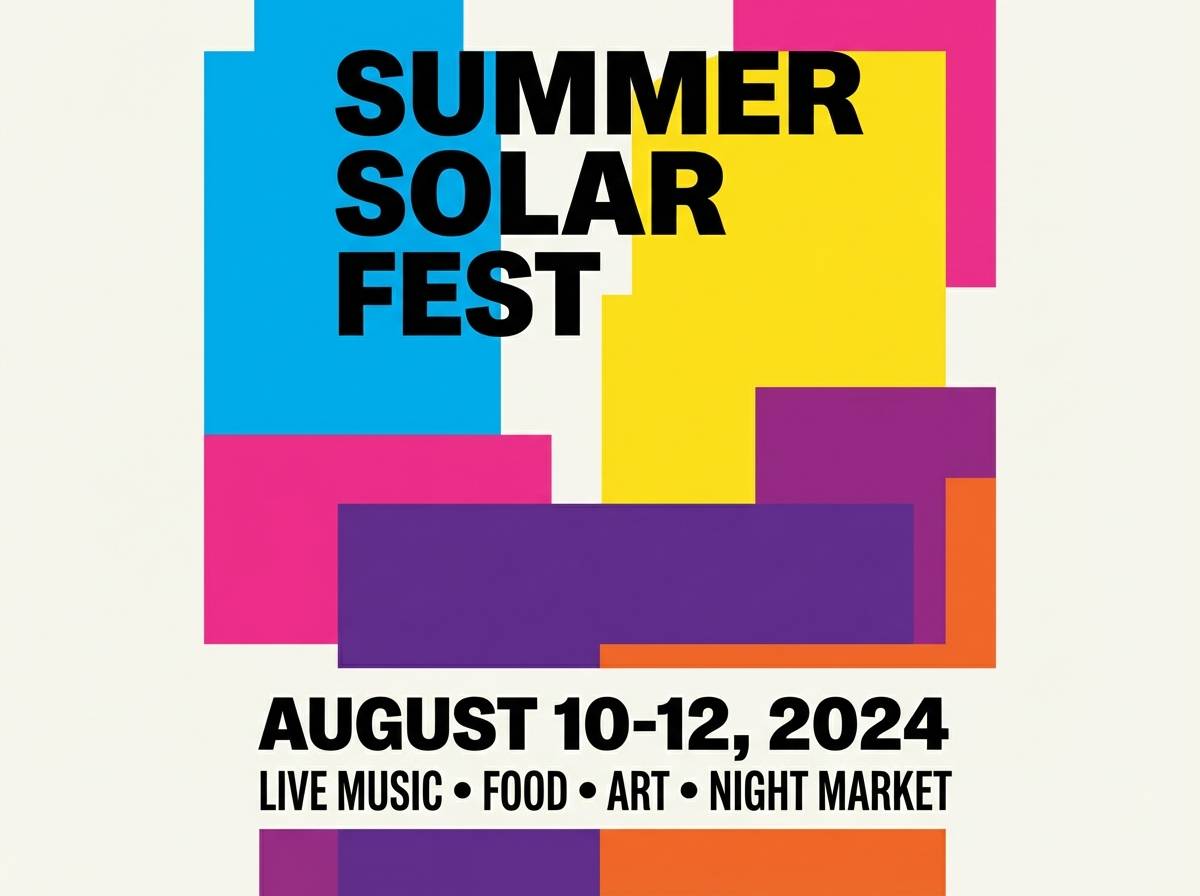 coral punch event poster