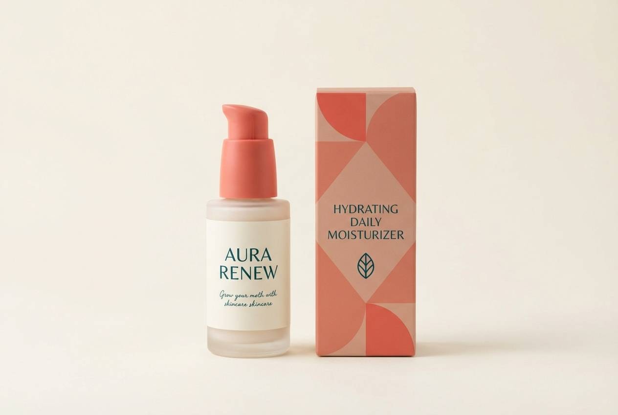coral skincare packaging