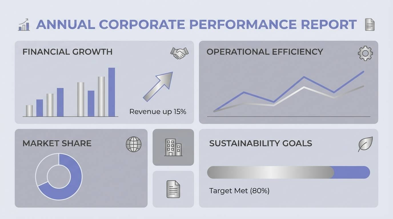 corporate report infographic