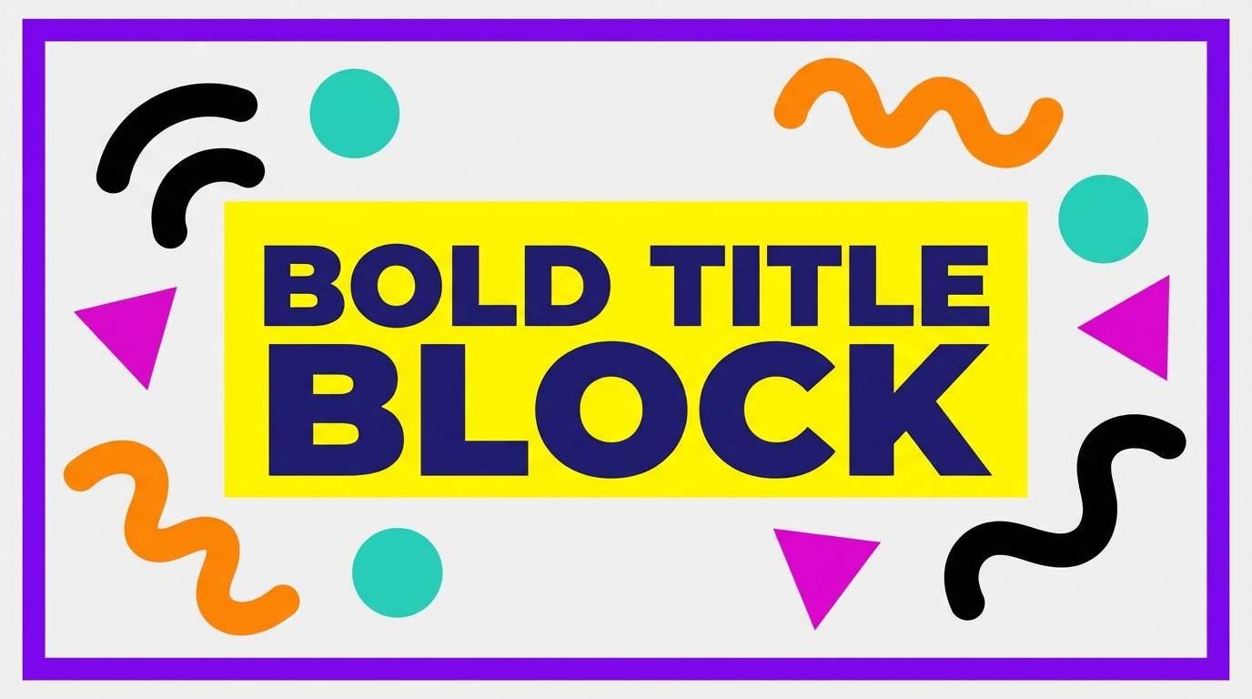 playful thumbnail design