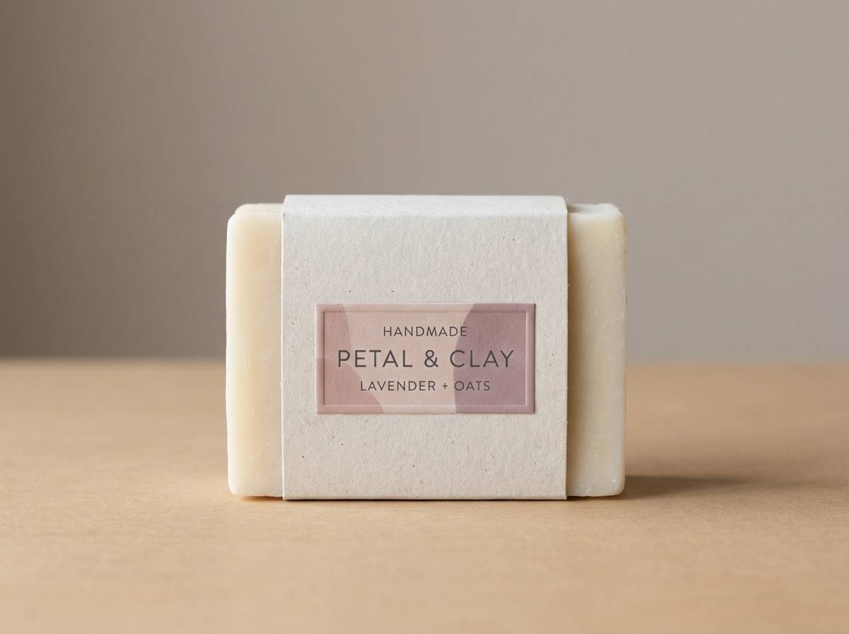 mauve handmade packaging
