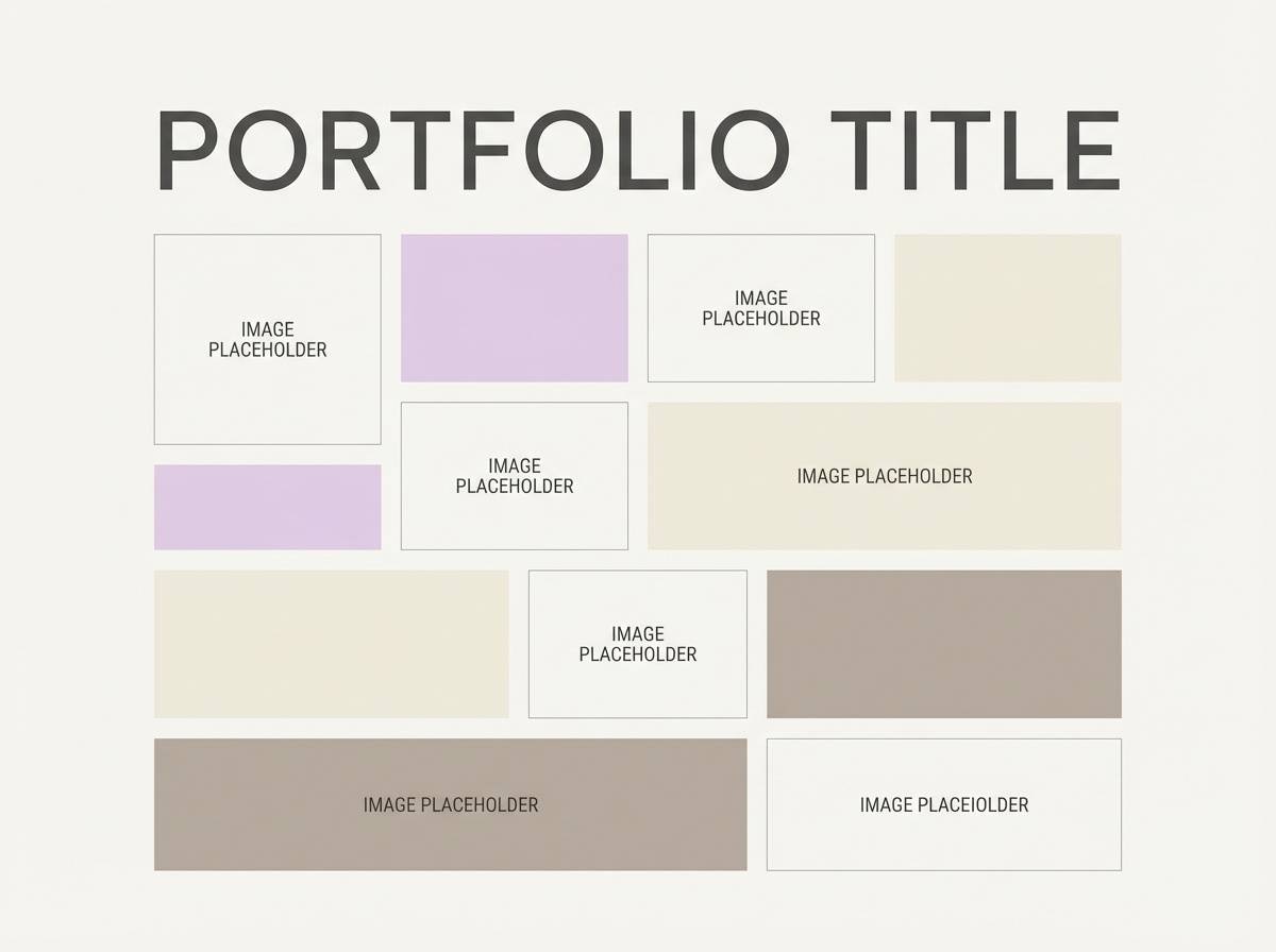 creative portfolio layout