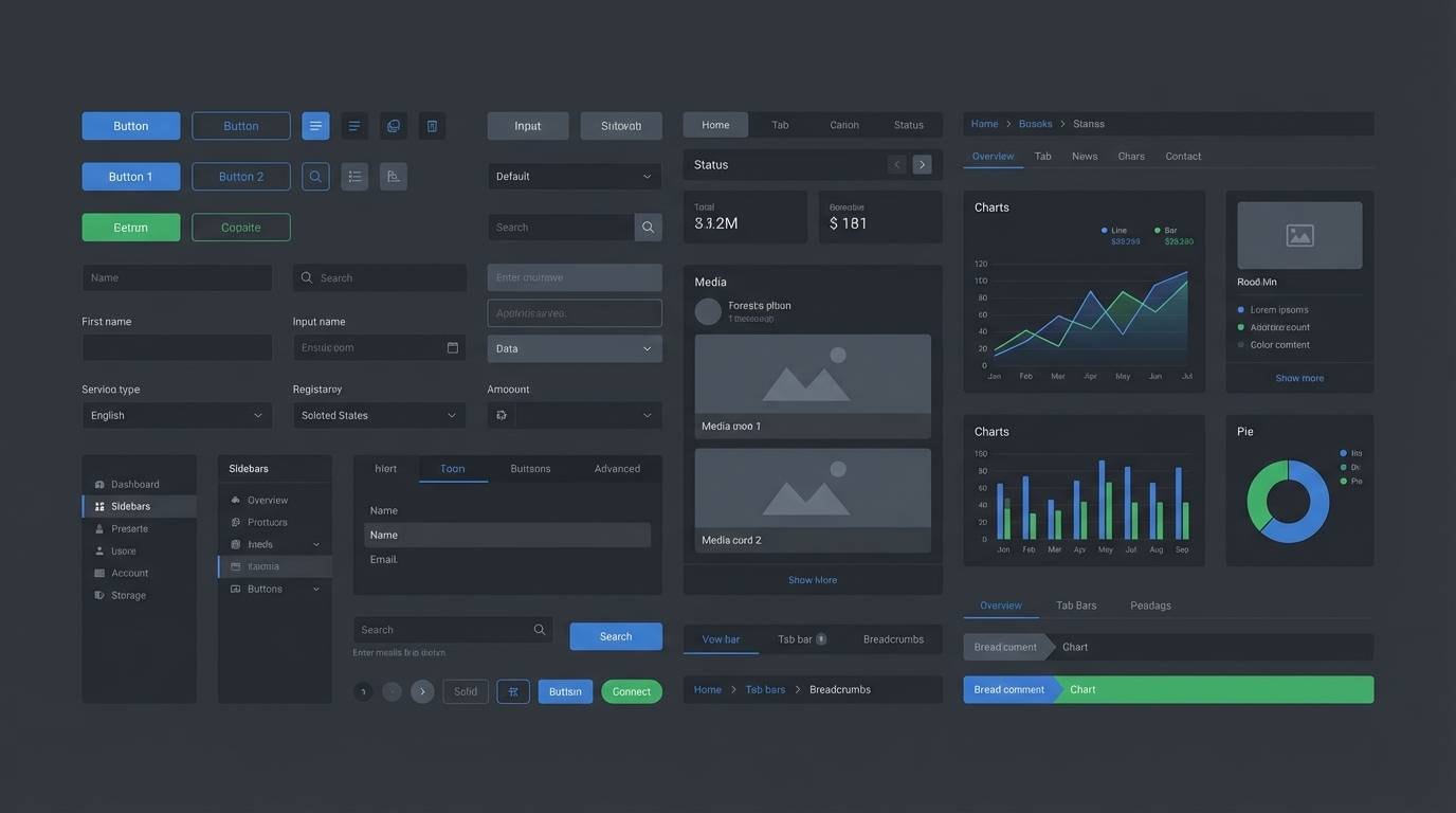 dark mode ui kit
