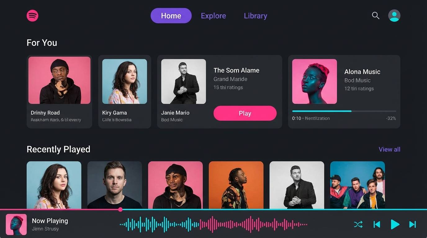 music app ui