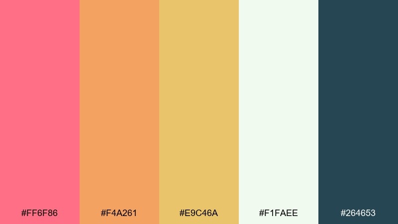 desert bloom color palette with hex codes