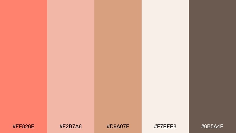 desert bloom color palette with hex codes