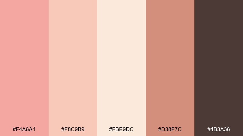 desert bloom color palette with hex codes