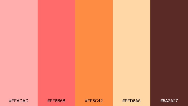 desert bloom color palette with hex codes