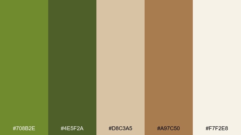 desert canvas color palette with hex codes