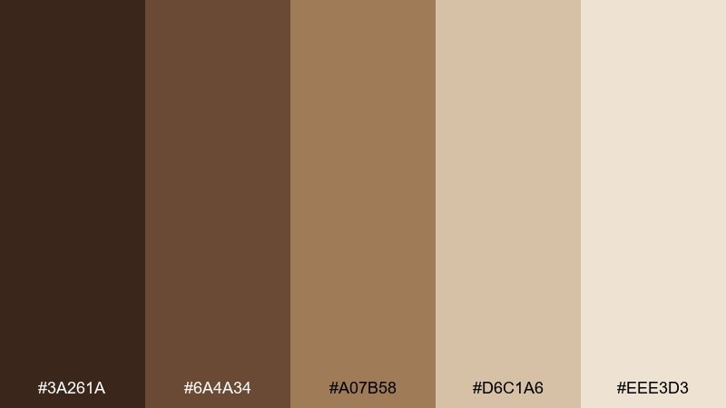desert dune color palette with hex codes