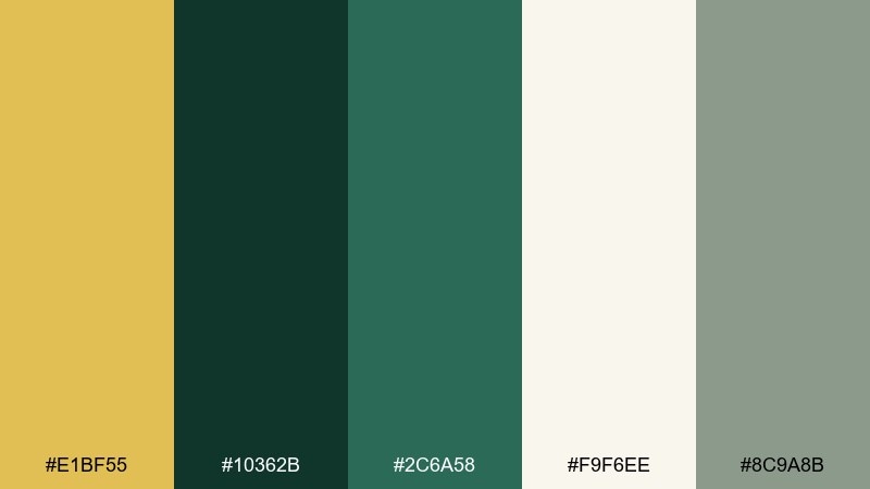 eco finance report color palette with hex codes