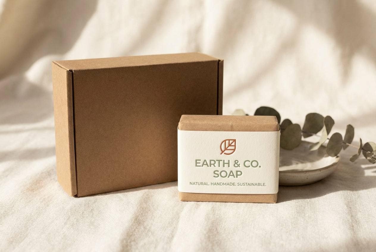 eco soap packaging mockup