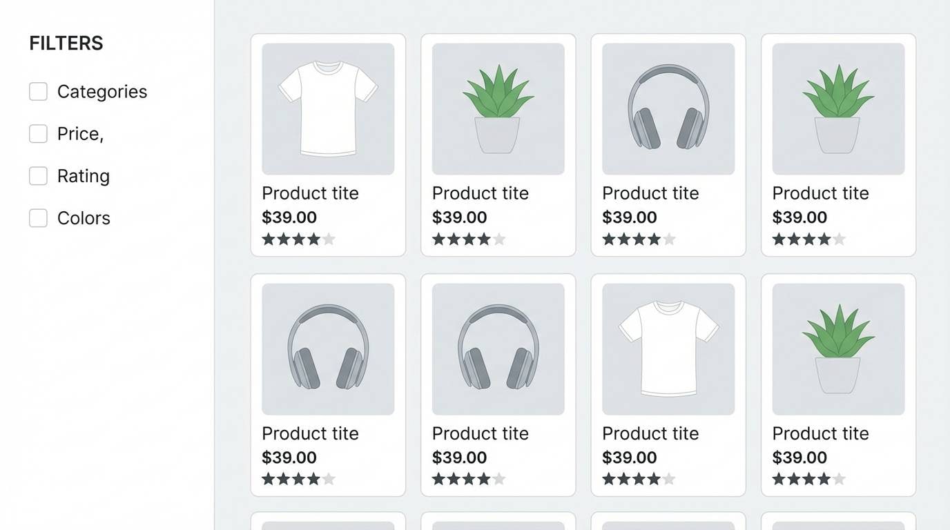 ecommerce grid ui