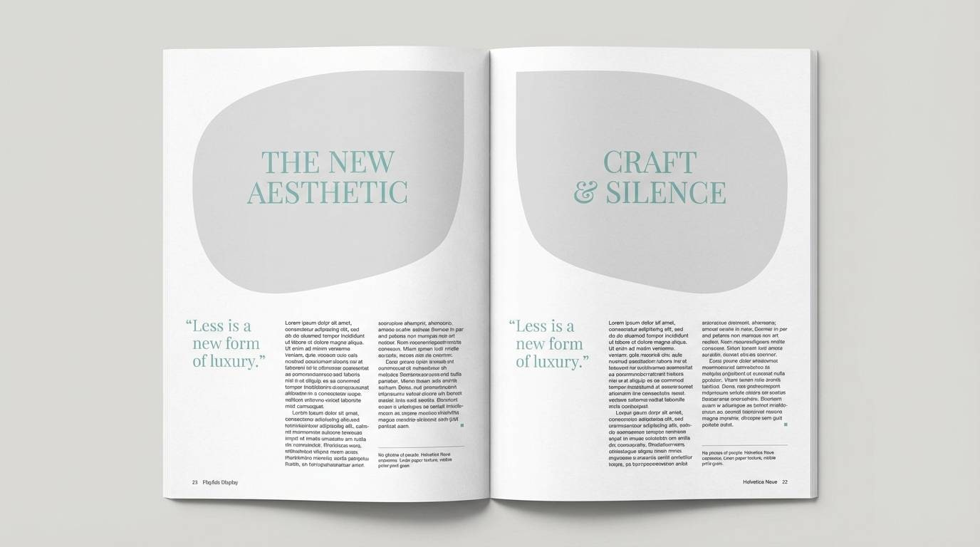 editorial lookbook spread