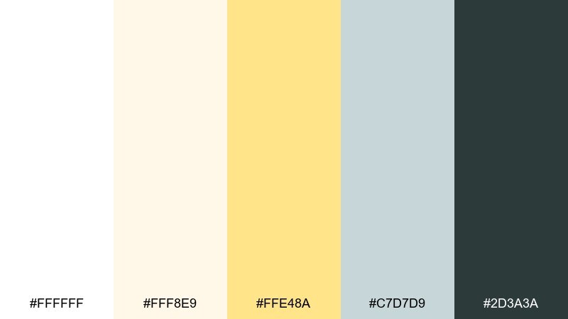 eggshell breeze color palette with hex codes