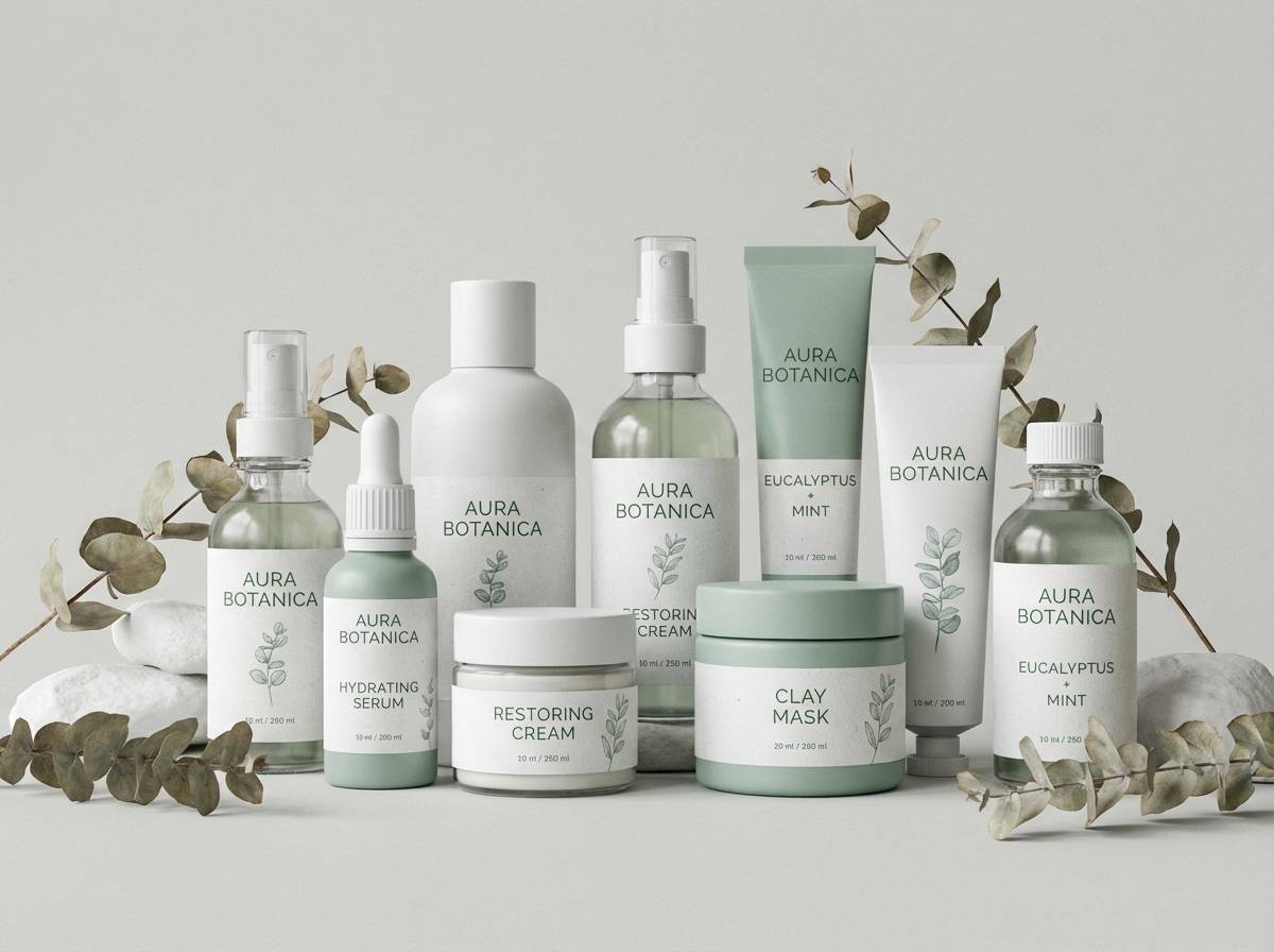eucalyptus skincare packaging